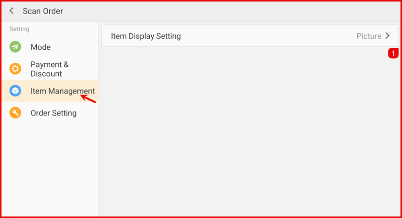 Item Management settings